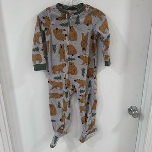 Footed bear pajamas